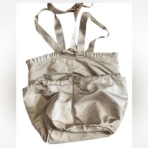 Lululemon Athletica Large Bliss Bucket Yoga Gym Beige Bag